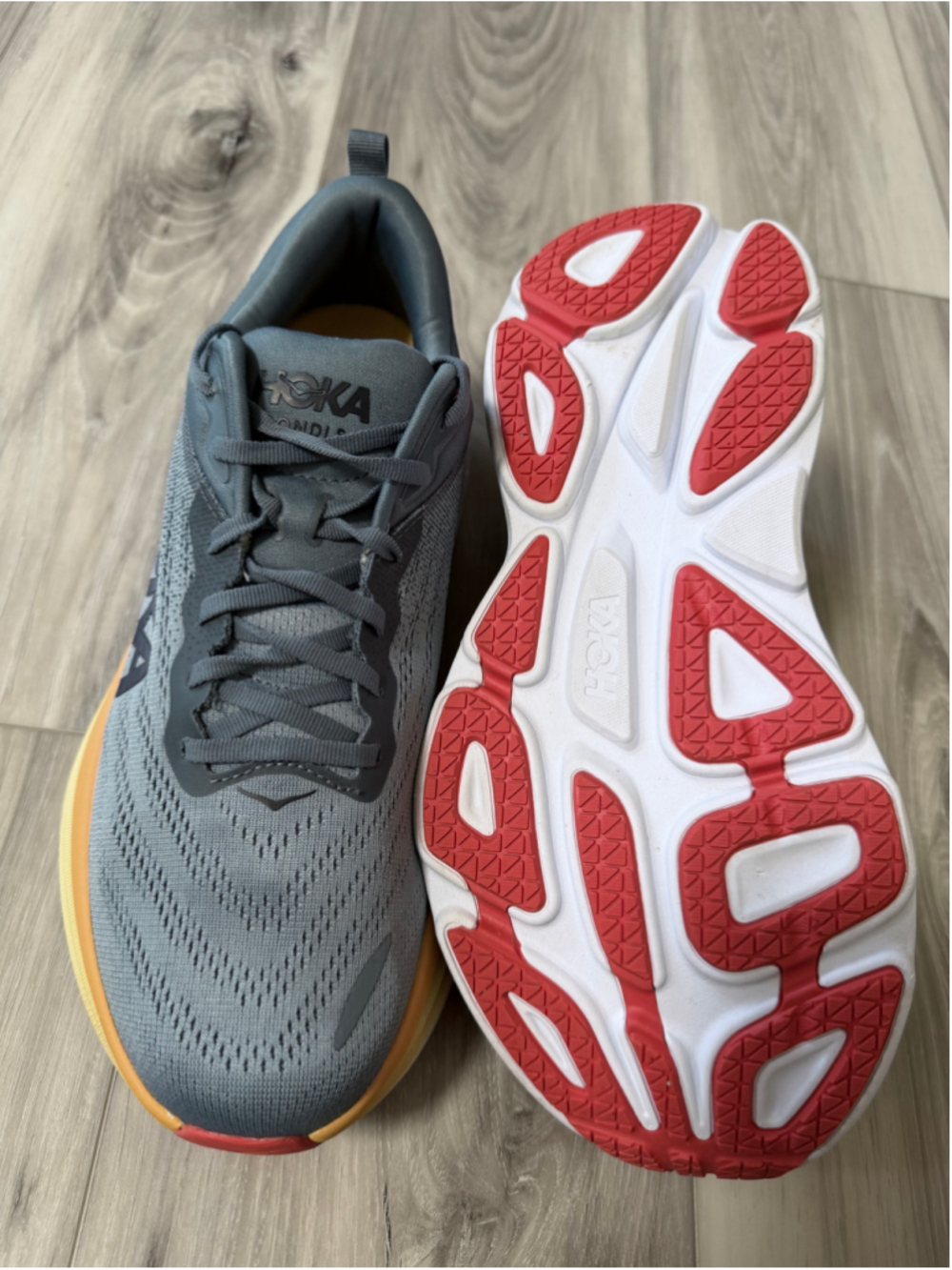 HOKA Bondi 8 Wide Goblin Blue Mountain Spring Men 10.5 2E Running Shoes 1127953